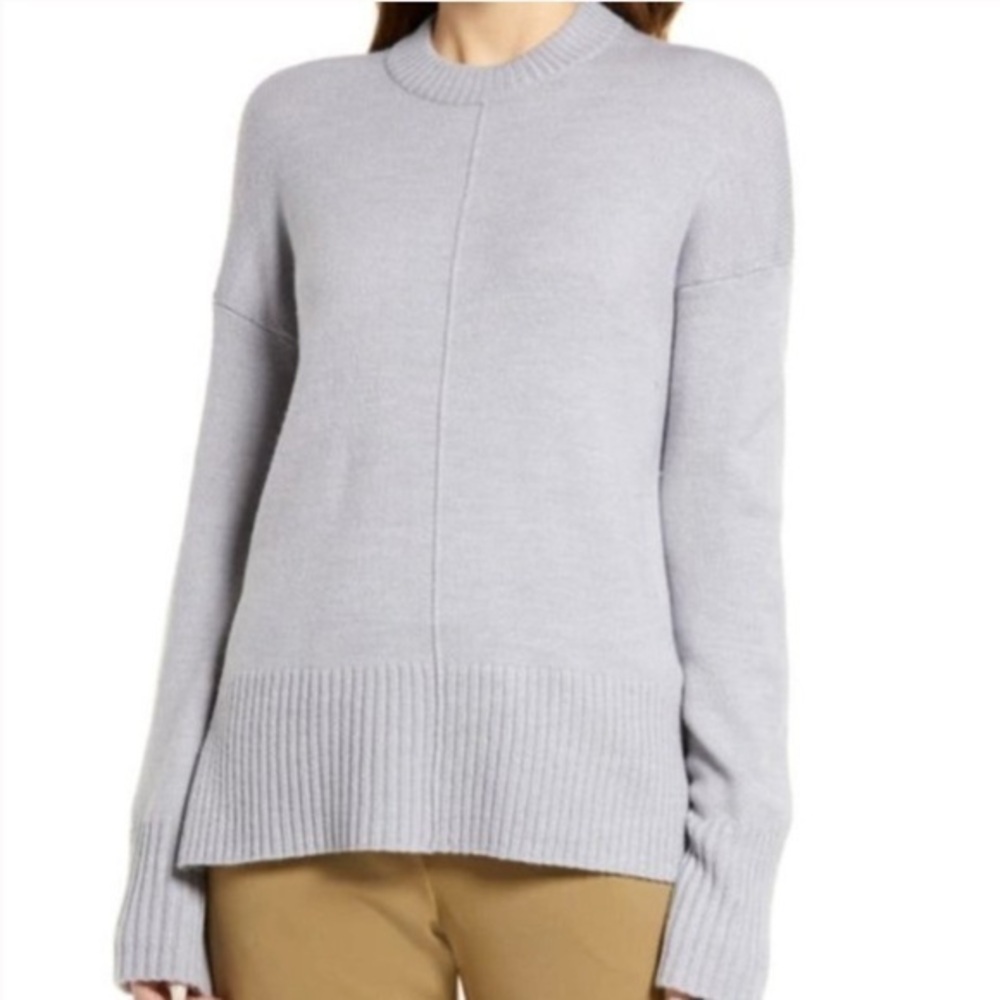 Nordstrom Wide Sleeve Sweater | Grey Heather | M